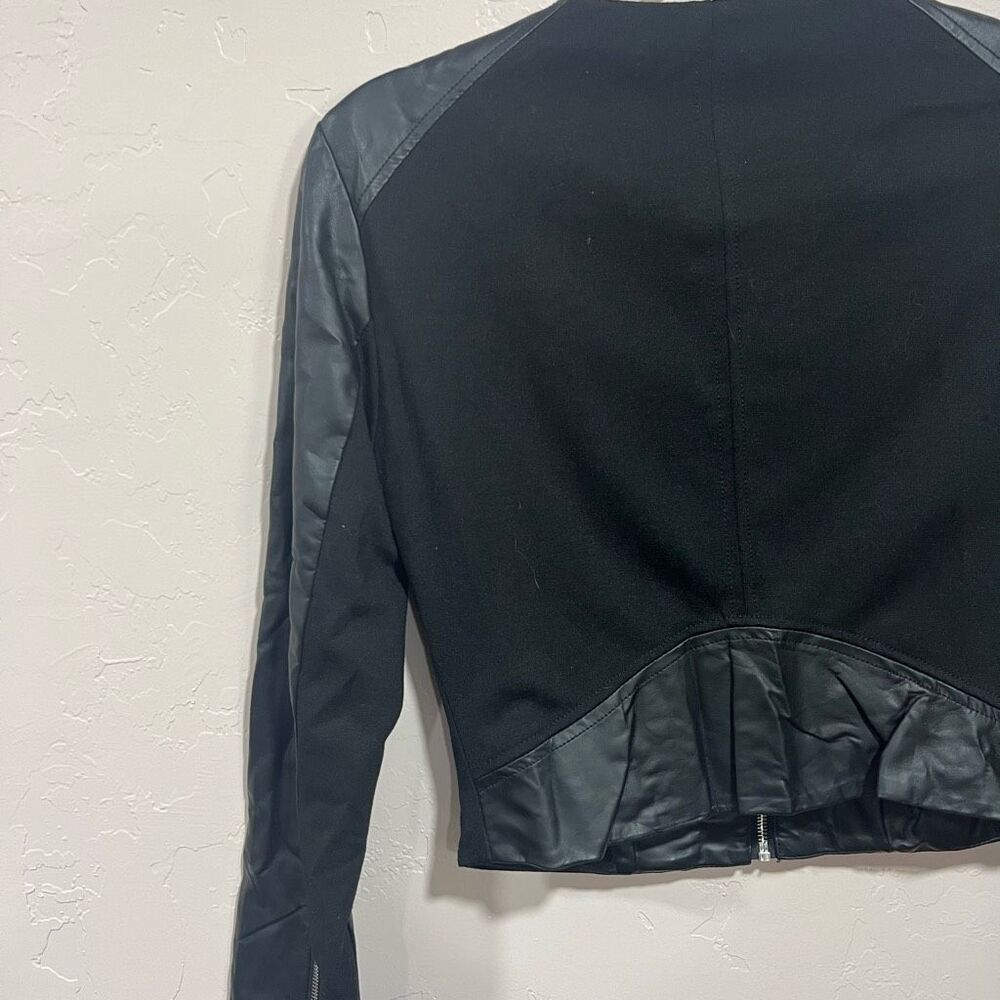 Bebe Collarless Moto Jacket - Picture 4 of 5
